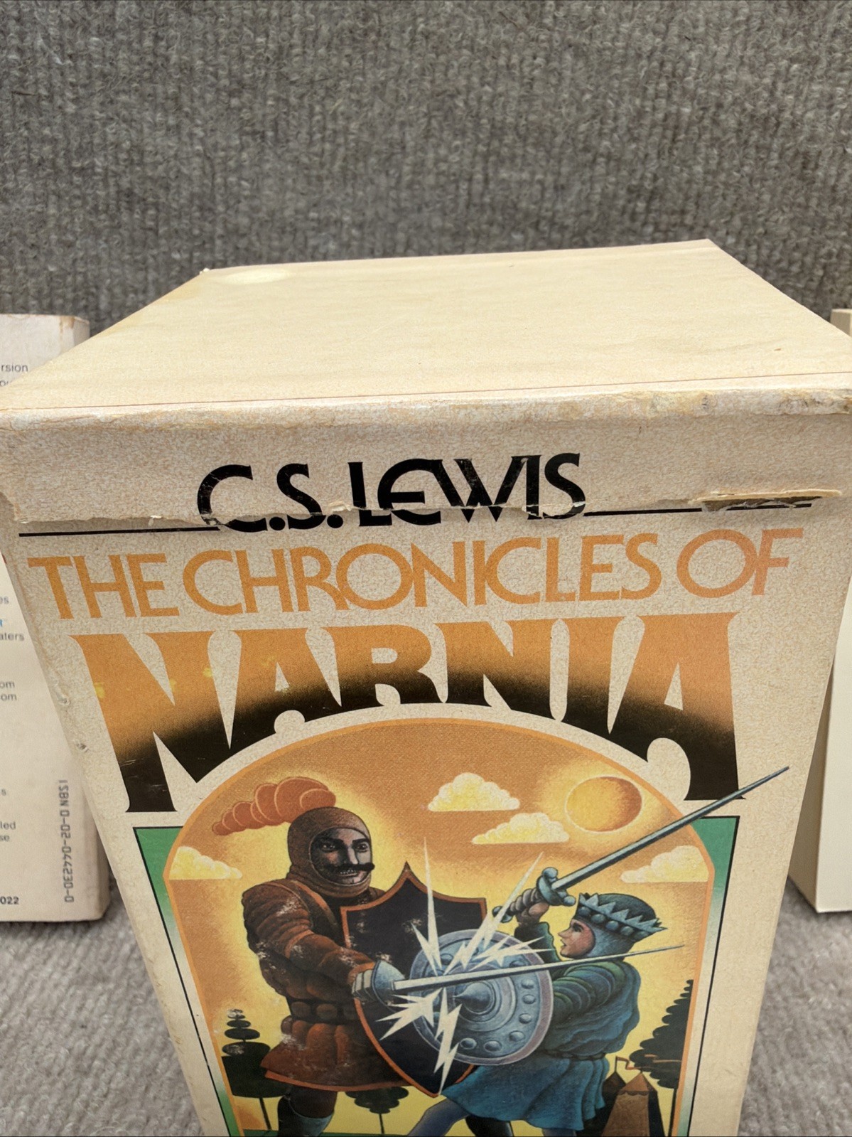 Vtg 1970&rsquo;s The Chronicles of Narnia 6 Book Box Set C.S. Lewis Collier/Macmillian