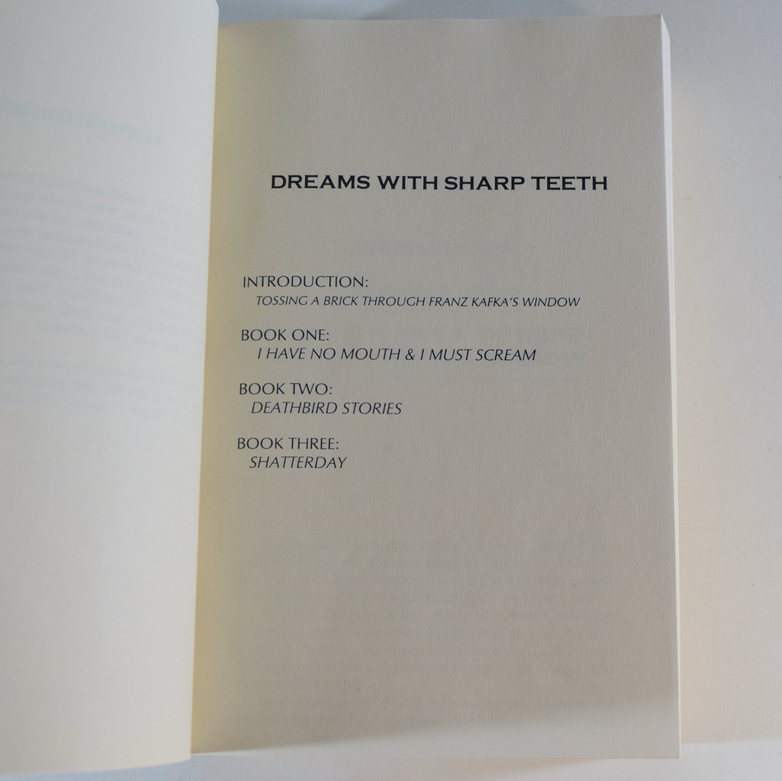 Dreams With Sharp Teeth – Harlan Ellison SIGNED – Omnibus 1991 – I have no mouth