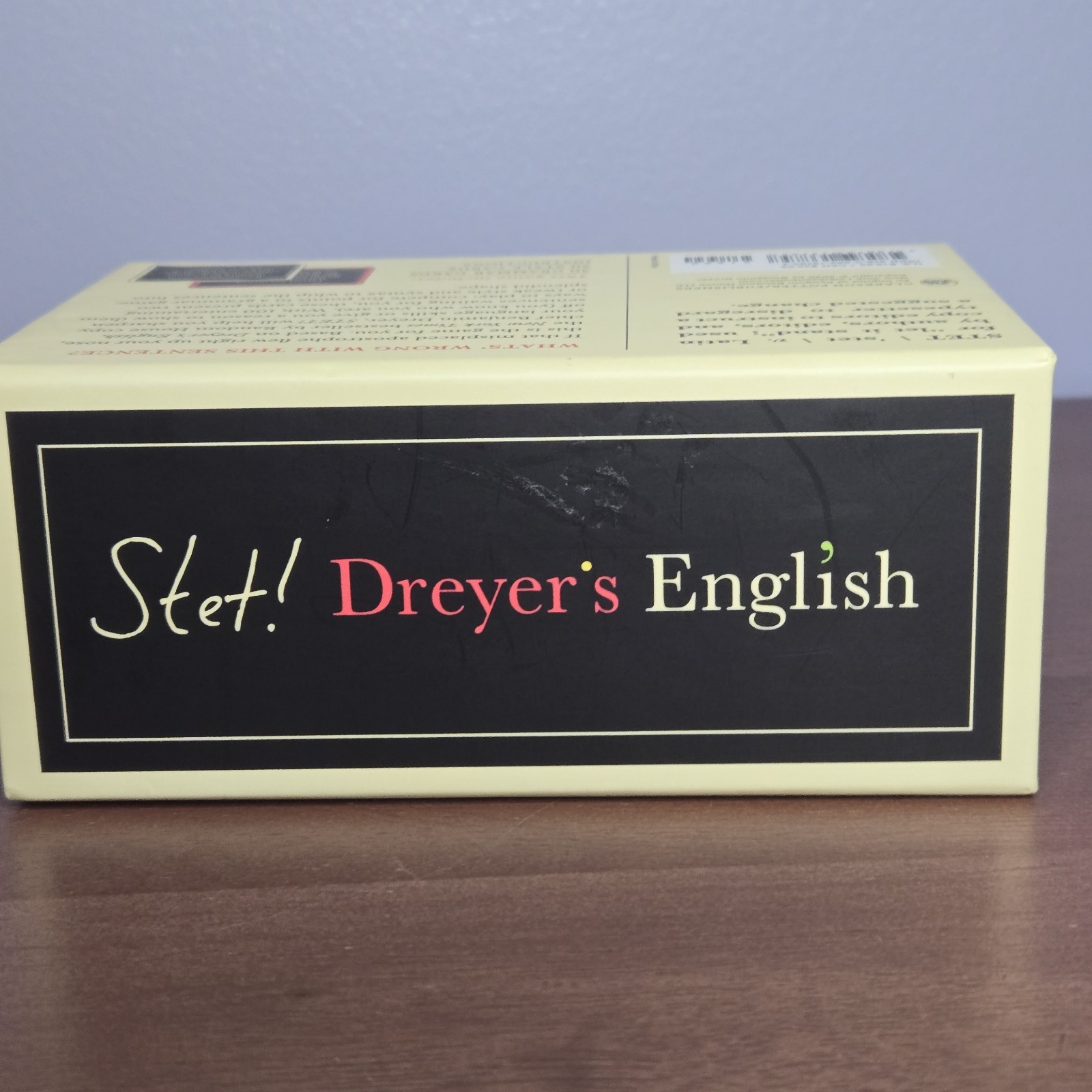 STET! Dreyer&rsquo;s English : A Game for Language Lovers – Grammar Trivia Card Game