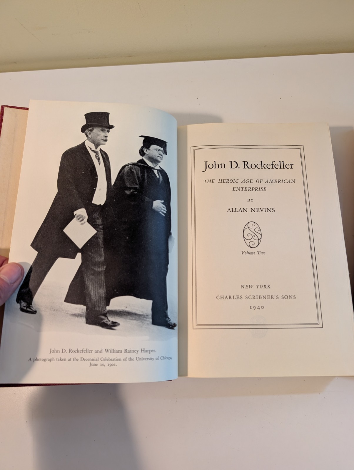 John D. Rockefeller Heroic Age of American Enterprise Vol I & II HC Box Set