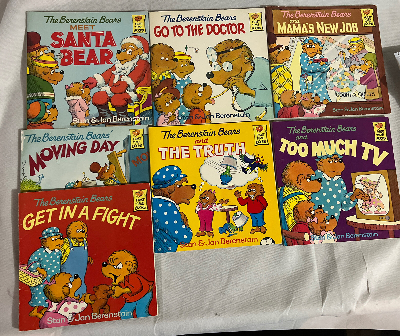 The Berenstain Bears Books~ lot of 7 books~Gently Used~varies titles see photos