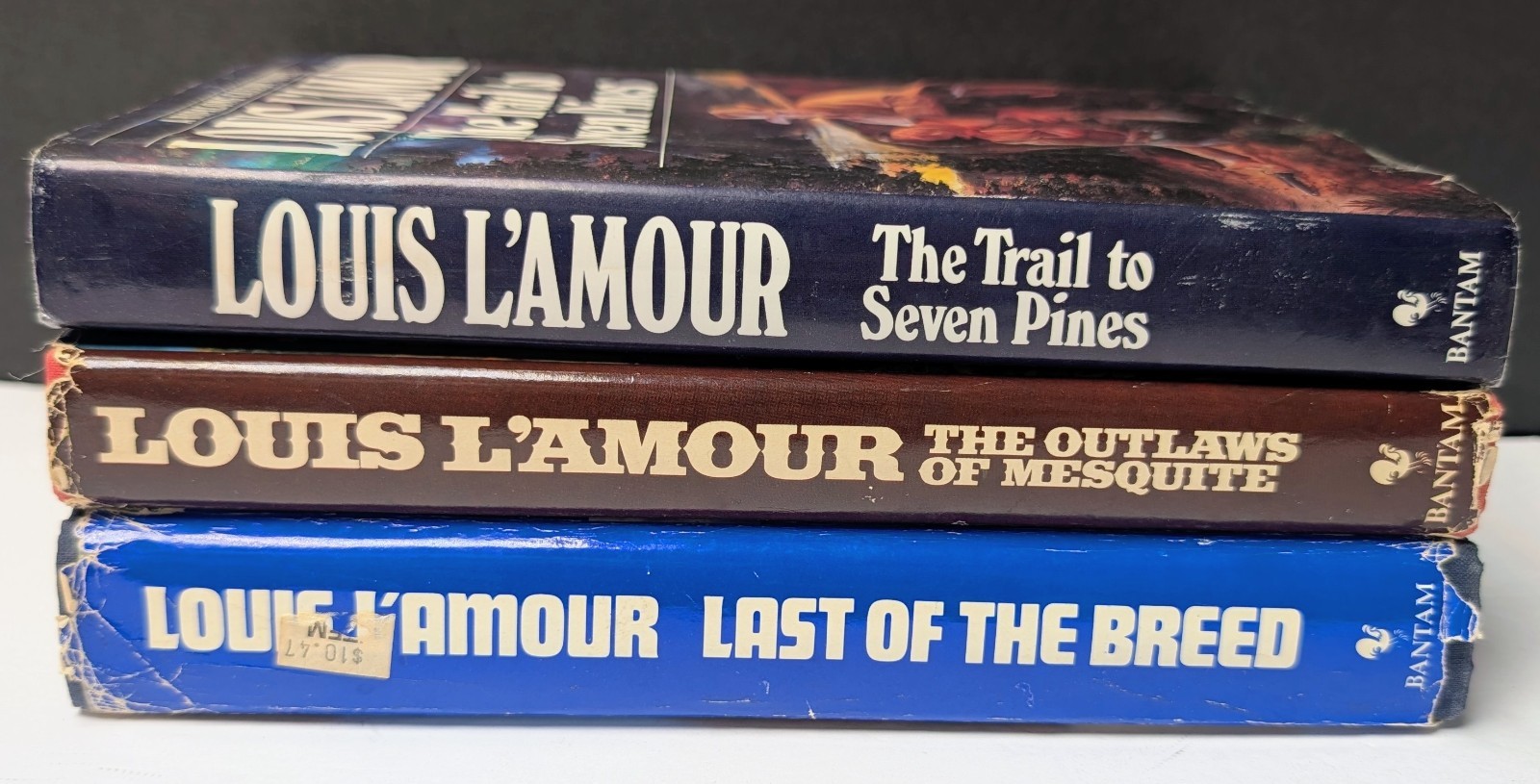 LOUIS L&rsquo;AMOUR HC Books Lot 3 HOPALONG CASSIDY Frontier Western Survival Novels