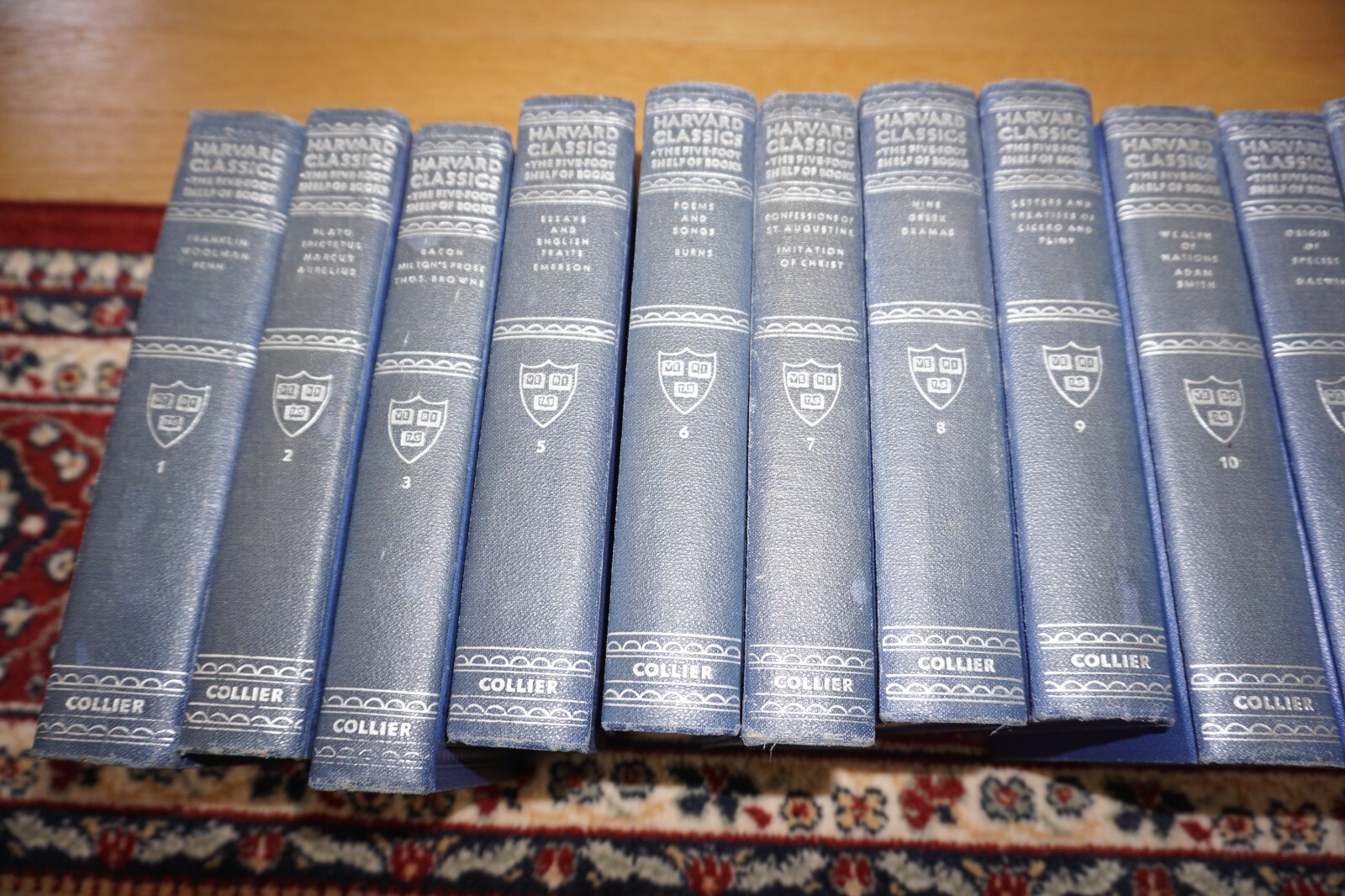 Harvard Classics 5 Foot Shelf Of Books Collier Blue Single Volume Selection