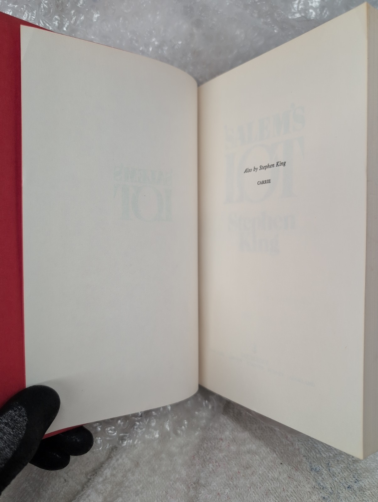 RARE 1st Edition SALEM&rsquo;S LOT Stephen King (1975) Later Printing $19.95 + Mylar!!
