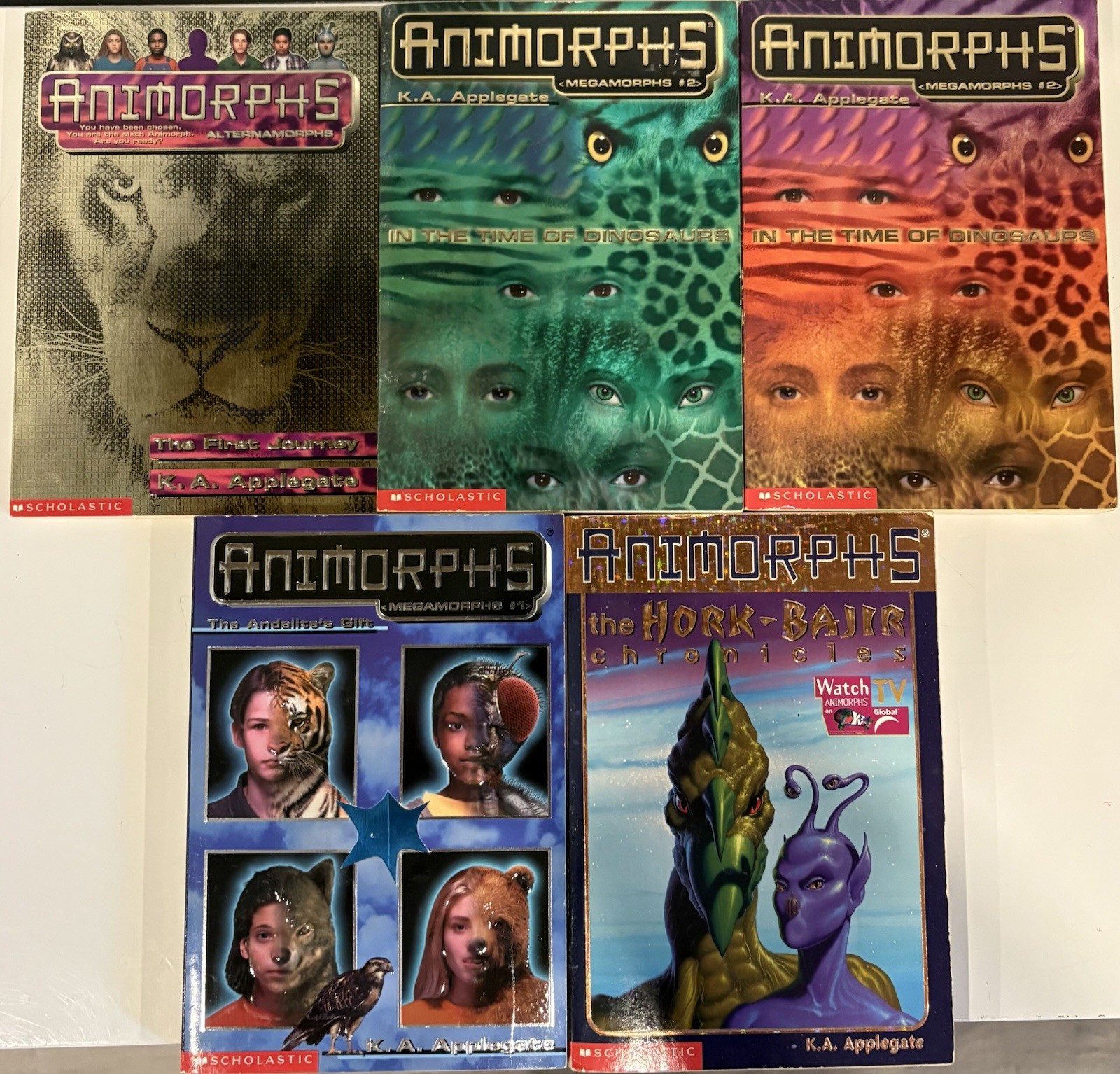 Animorphs Books Lot of 51 Series Set 46 + 5 Extras Applegate No Duplicates