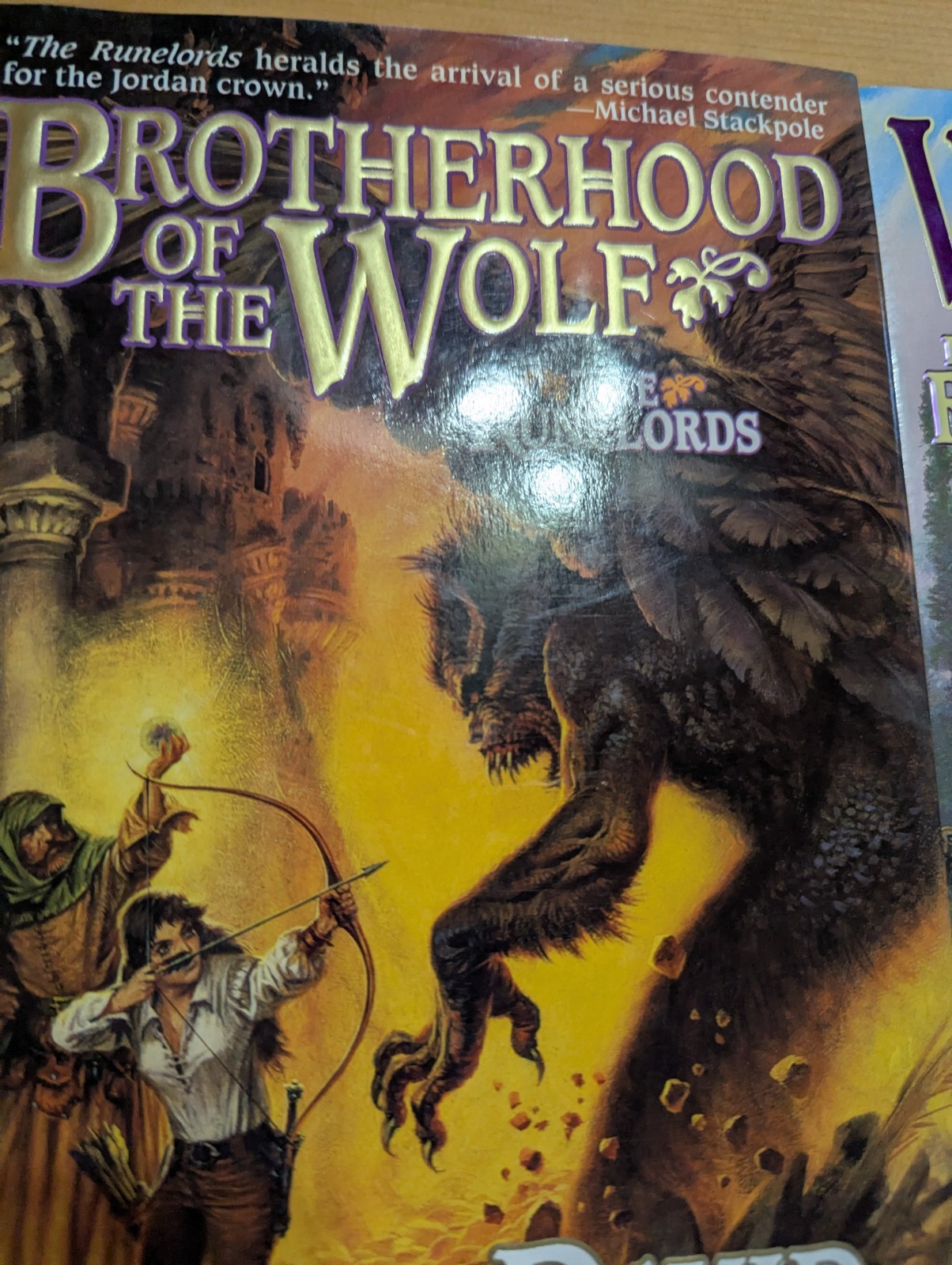 The Runelords- Wizardborn-Brotherhood of Wolf David Farland 1st Edition HBDC TOR