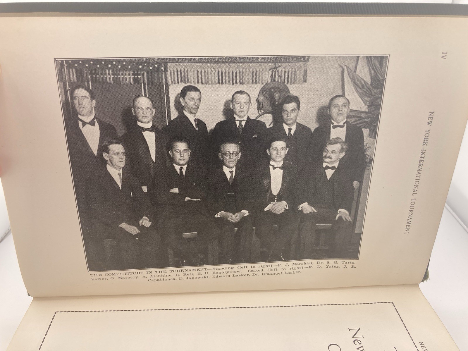 1924 New York International Chess Tournament Book-1925 Edition VG