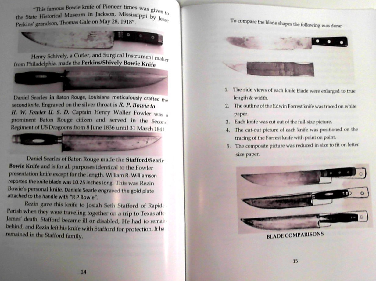 2 in 1 Books on Jim Bowie Edwin Forrest Knife & Acadia Plantation Bowie&rsquo;s Home