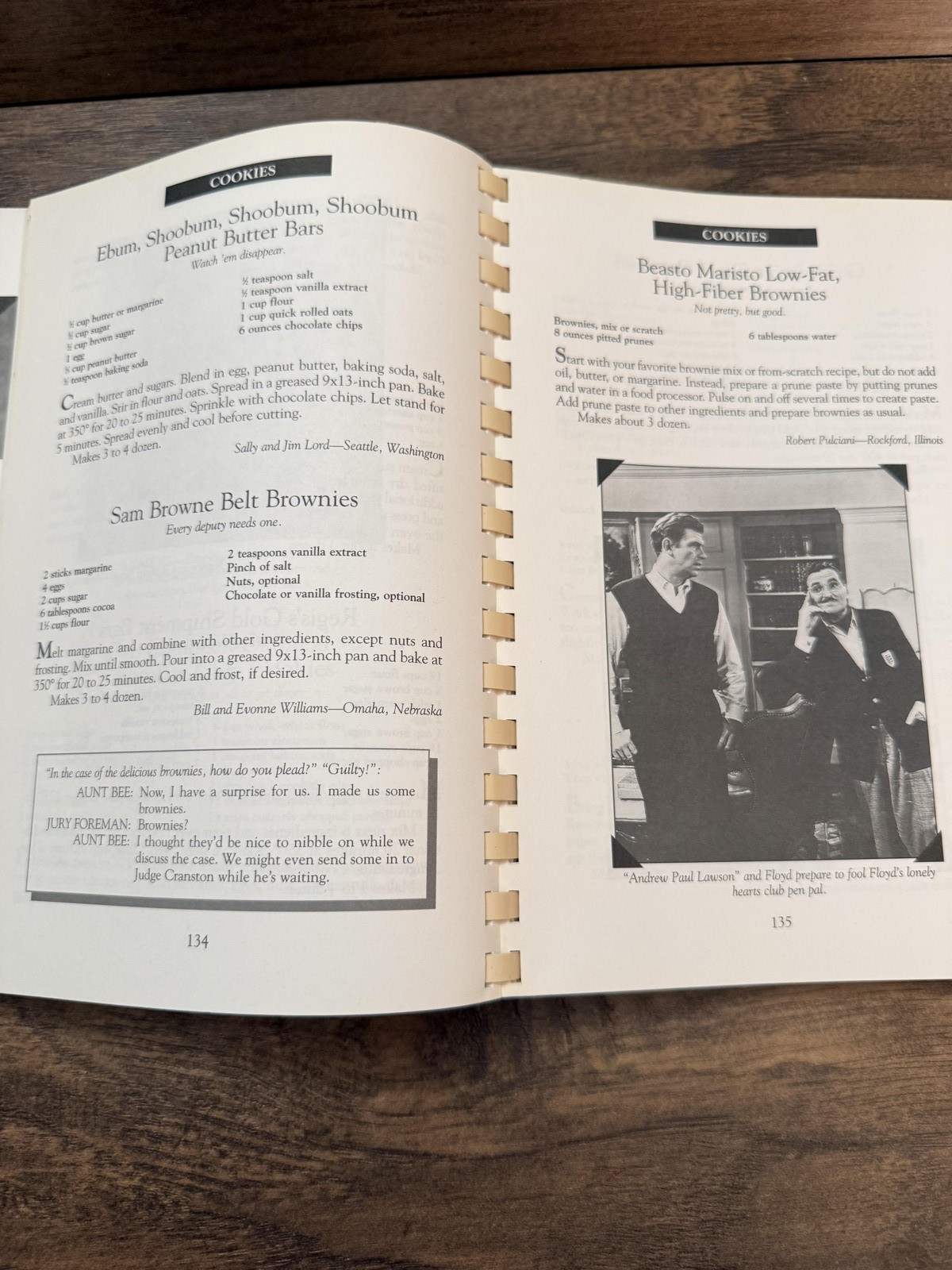 Vintage Aunt Bee&rsquo;s Delightful Desserts Ken Beck Jim Clark Andy Griffith Cookbook