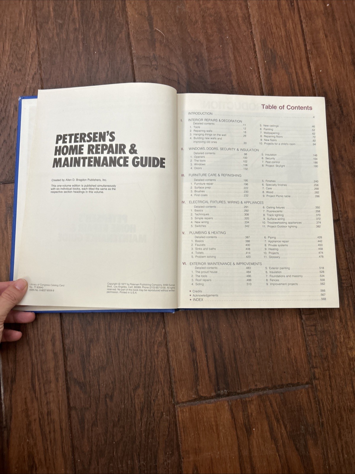 Petersen&rsquo;s Home Repair&Maintenance Guide 1977 Hardcover 576 Pages