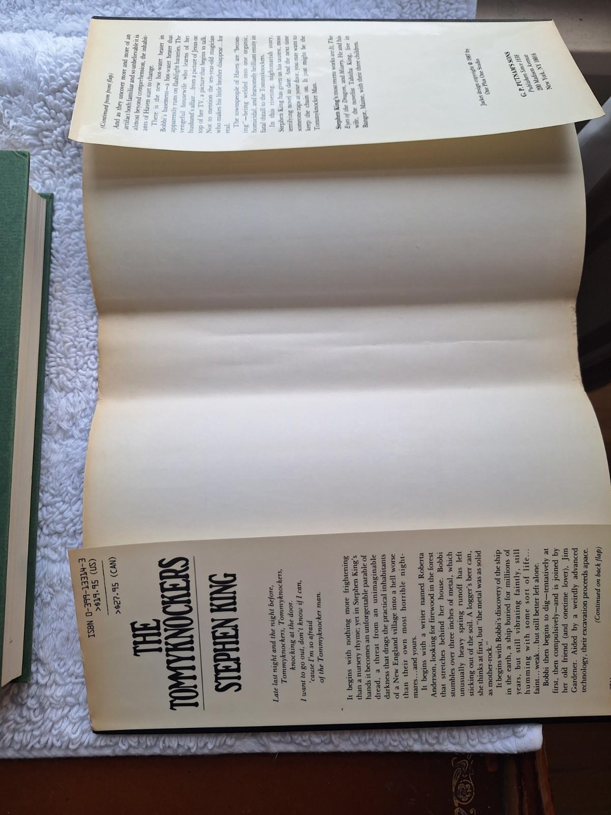Stephen King The Tommyknockers Hardcover First Edition ? 1987