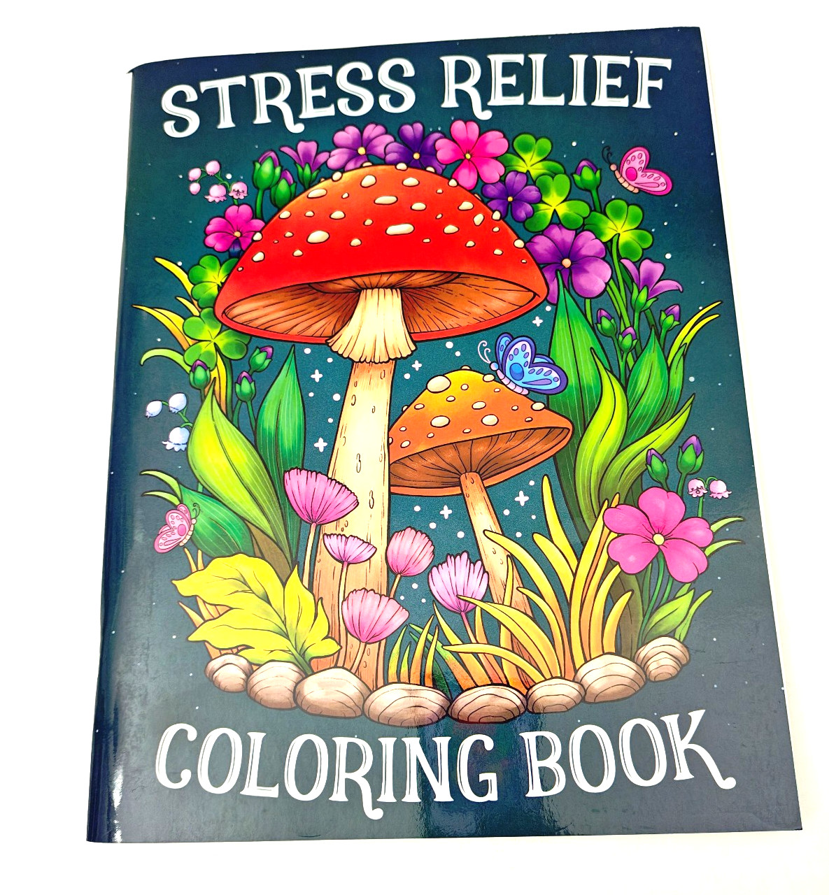 Stress Relief Coloring Book for Adults 60 Designs Animals Flowers Relaxing Calm