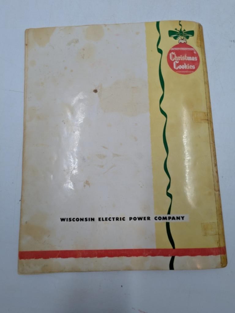 1953 WE Energies Cookie Book Wisconsin Electric Christmas Cooky Recipe Book