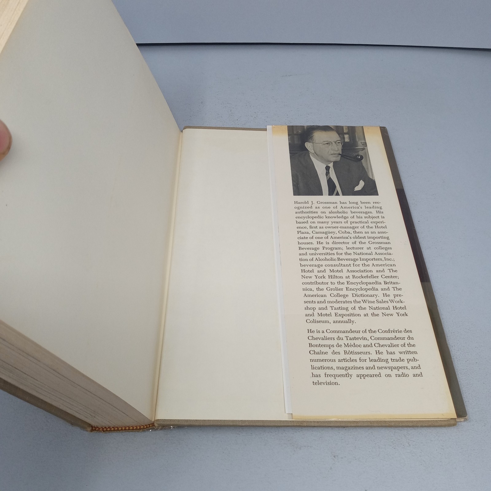 Grossman’s Guide to Wines, Spirits, and Beers: 1964 Charles Scribner’s Sons HC