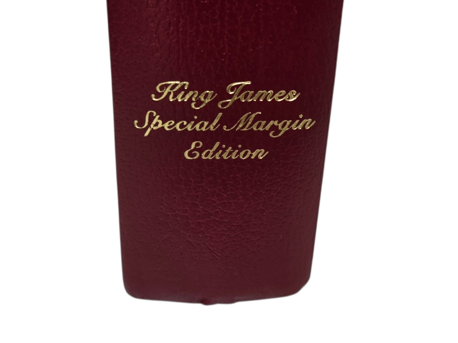God&rsquo;s Holy Bible KJV Special Margin Edition LARGE PRINT 1999 Burgundy Red Letter