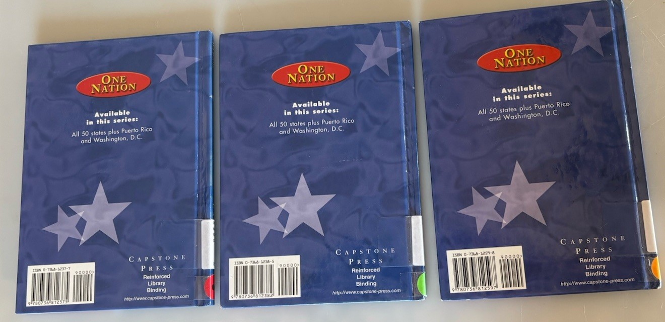 3 Capstone One Nation Books Ohio Illinois Indiana