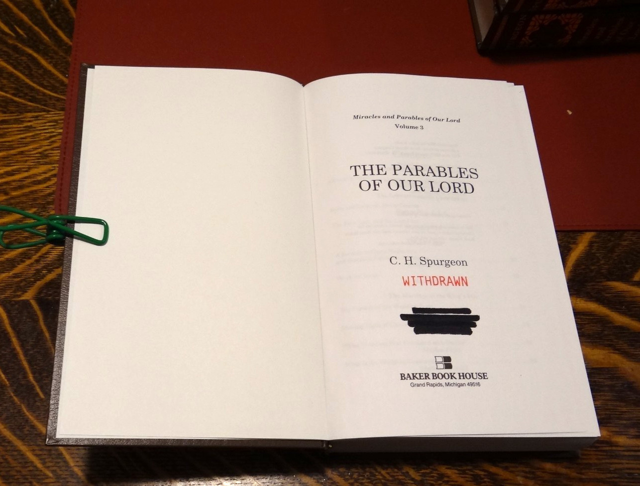 SPURGEON Miracles and Parables of Our Lord – 3 Volume Set – Reprinted 2003 Baker