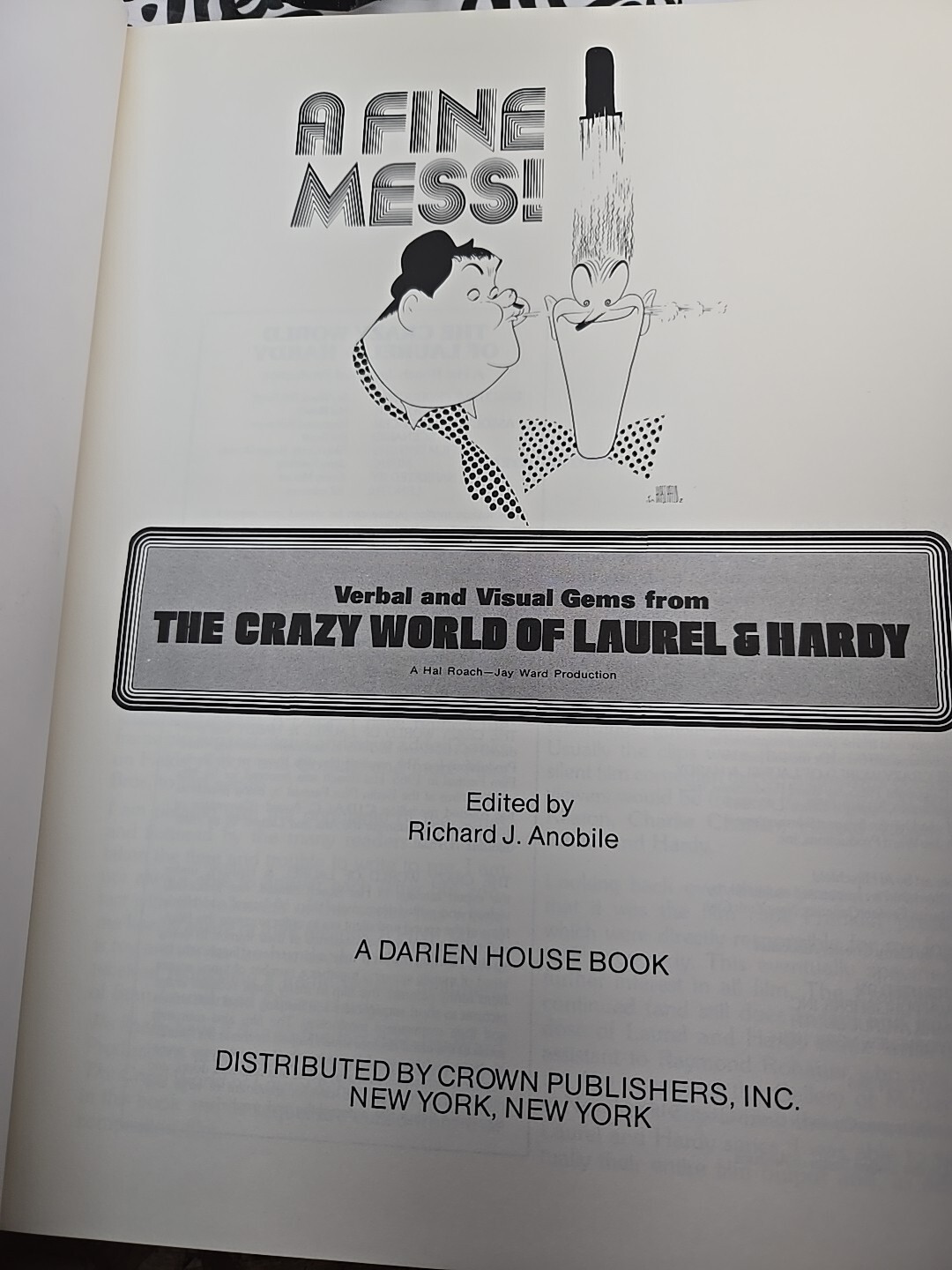 ​A Fine Mess! Verbal & Visual Gems from the Crazy World of Laurel & Hardy 1975