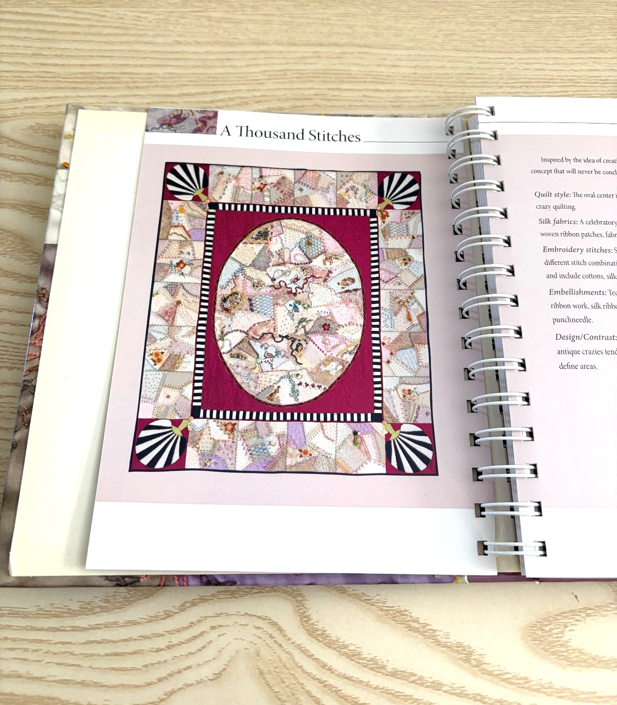 Crazy Quilting The Complete Guide Embroidery Hardcover Spiral Bound – Michler