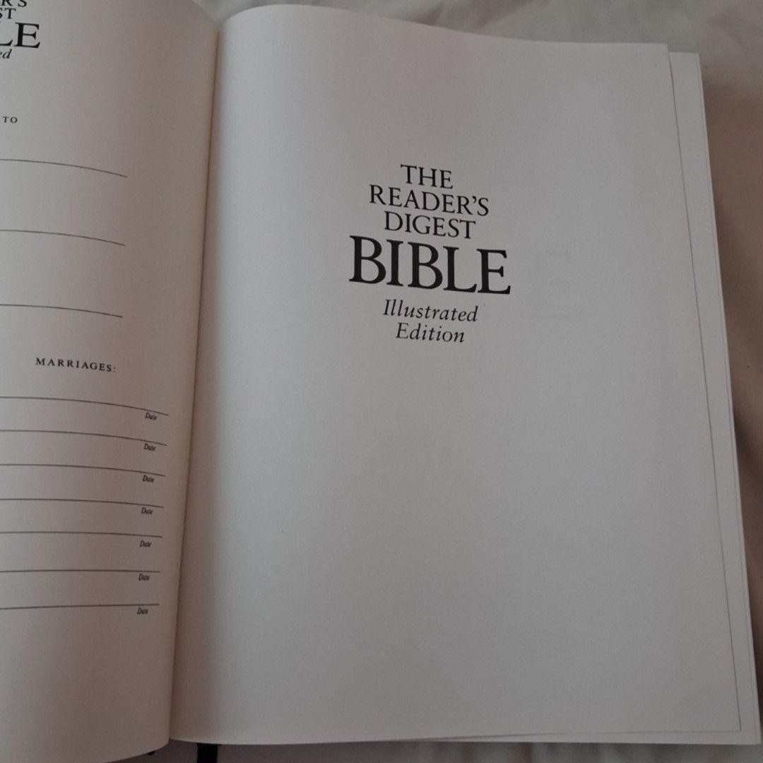 The Reader&rsquo;s Digest Bible Illustrated Edition 1995 Hardcover Metzger Hammer