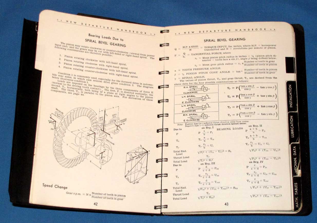 New Departure Analysis of Rolling Element Bearing Stresses & Deflections – 1946
