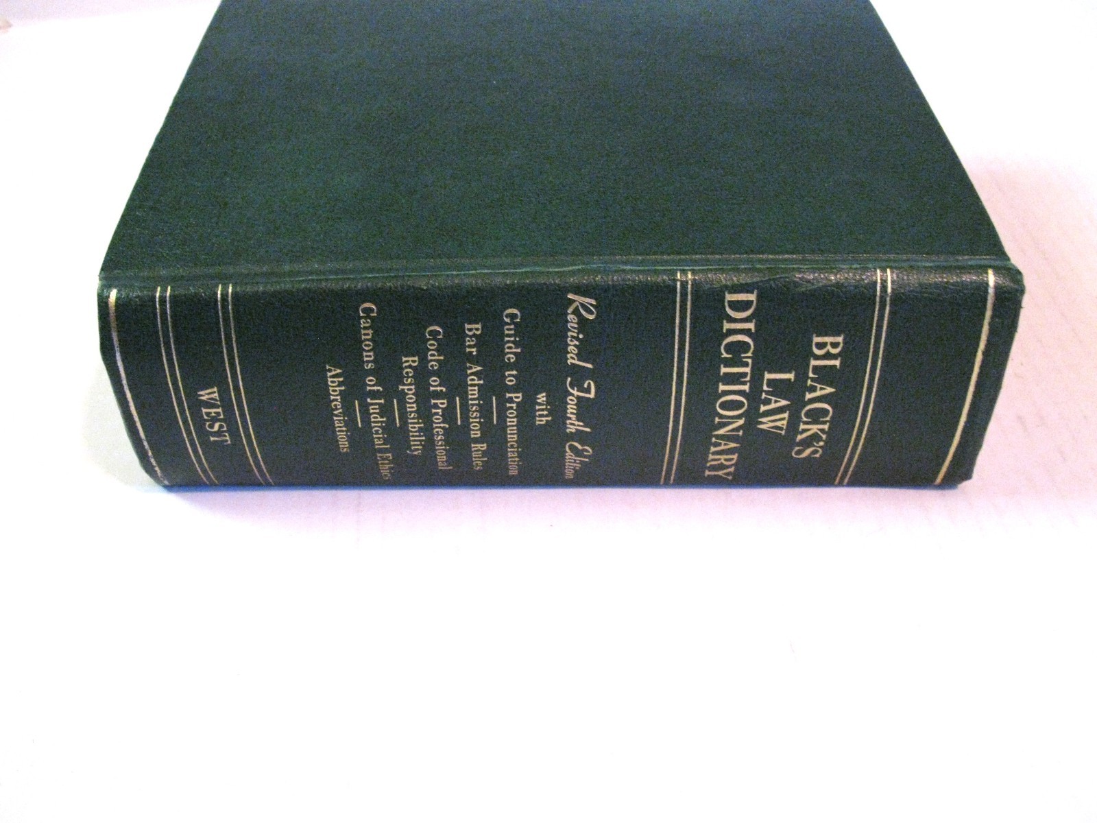 BLACK&rsquo;S LAW DICTIONARY Revised 4th Edition Henry Campbell Black Hardcover 1968
