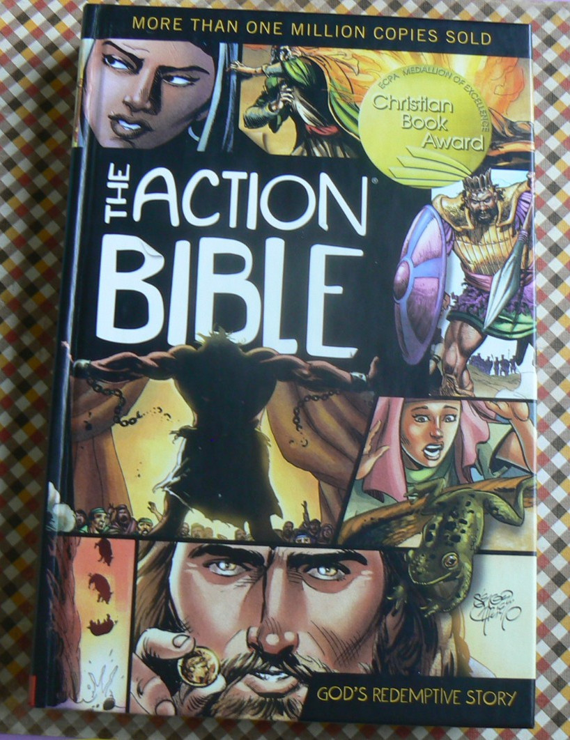 Action Bible,God&rsquo;s Redemptive Story,Graphic Narrative,Sergio Cariello 1st Ed HC