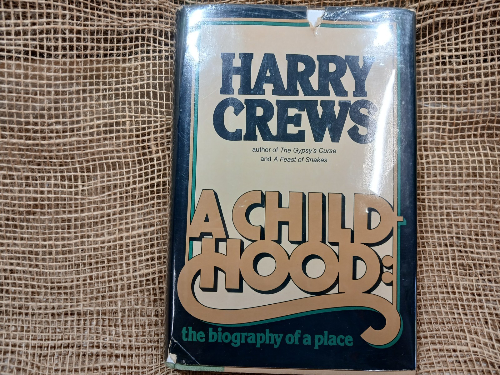 A Childhood Harry Crews 1978 First Edition Biography Memoir Harper & Row