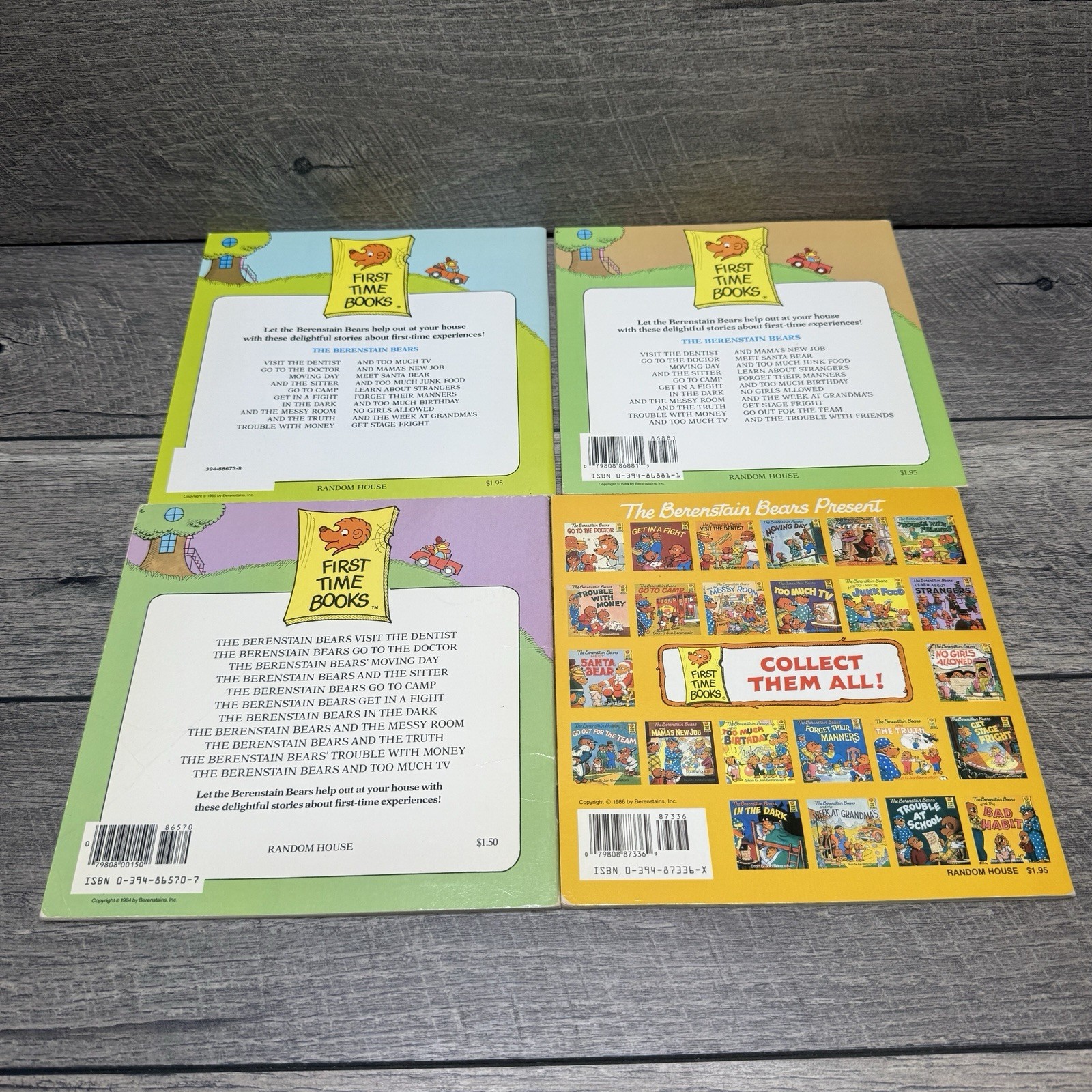 Lot of 18 Berenstain Bears First Time Picture Books Jan & Stan Berenstain 1980&rsquo;s