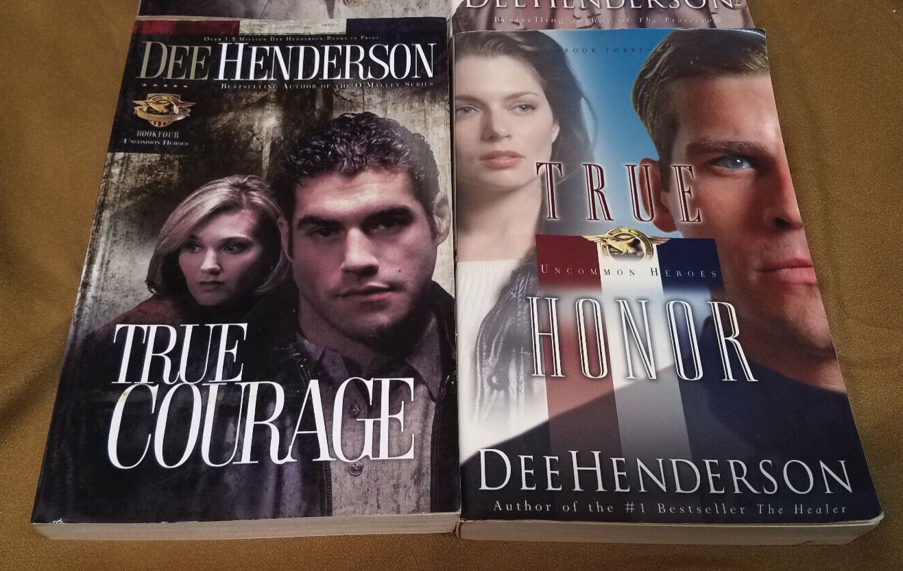 Lot 4 inspirational mystery books BY Dee Henderson series: UNCOMMON HEROES