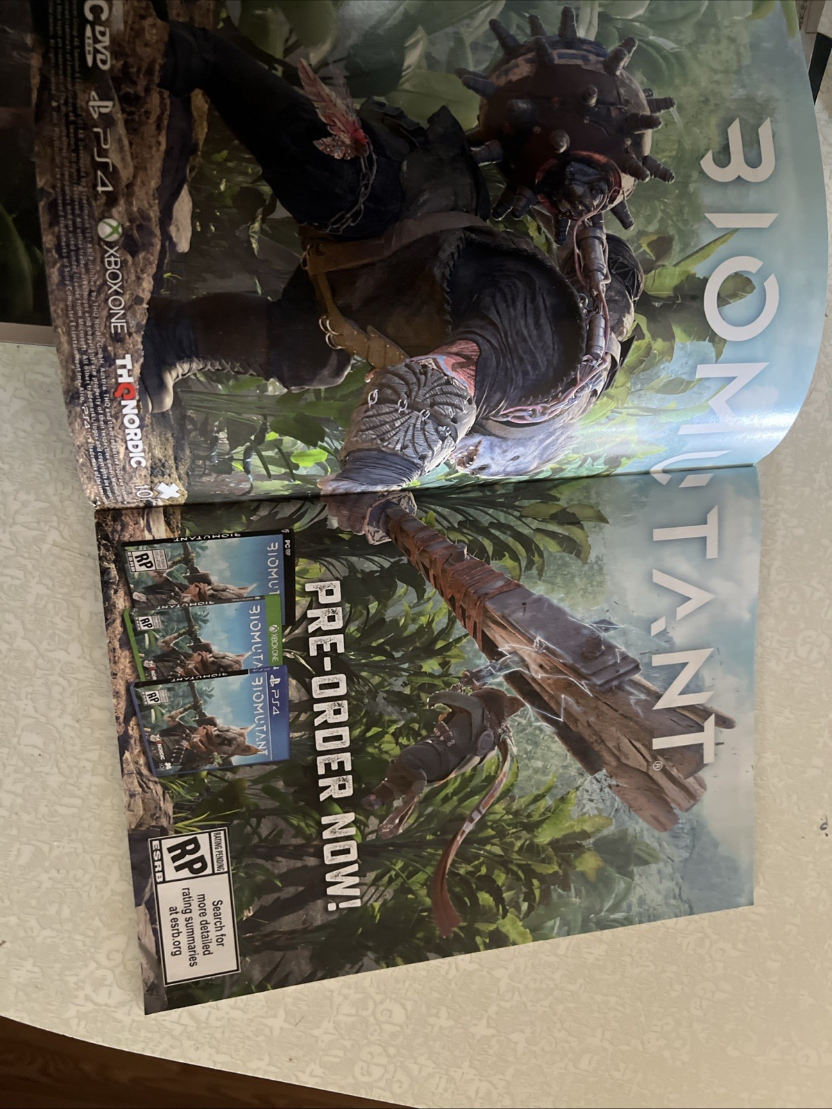 Walmart Gamecenter Magazine Issue 68 Feb 2020 – Biomutant Doom Eternal Poster