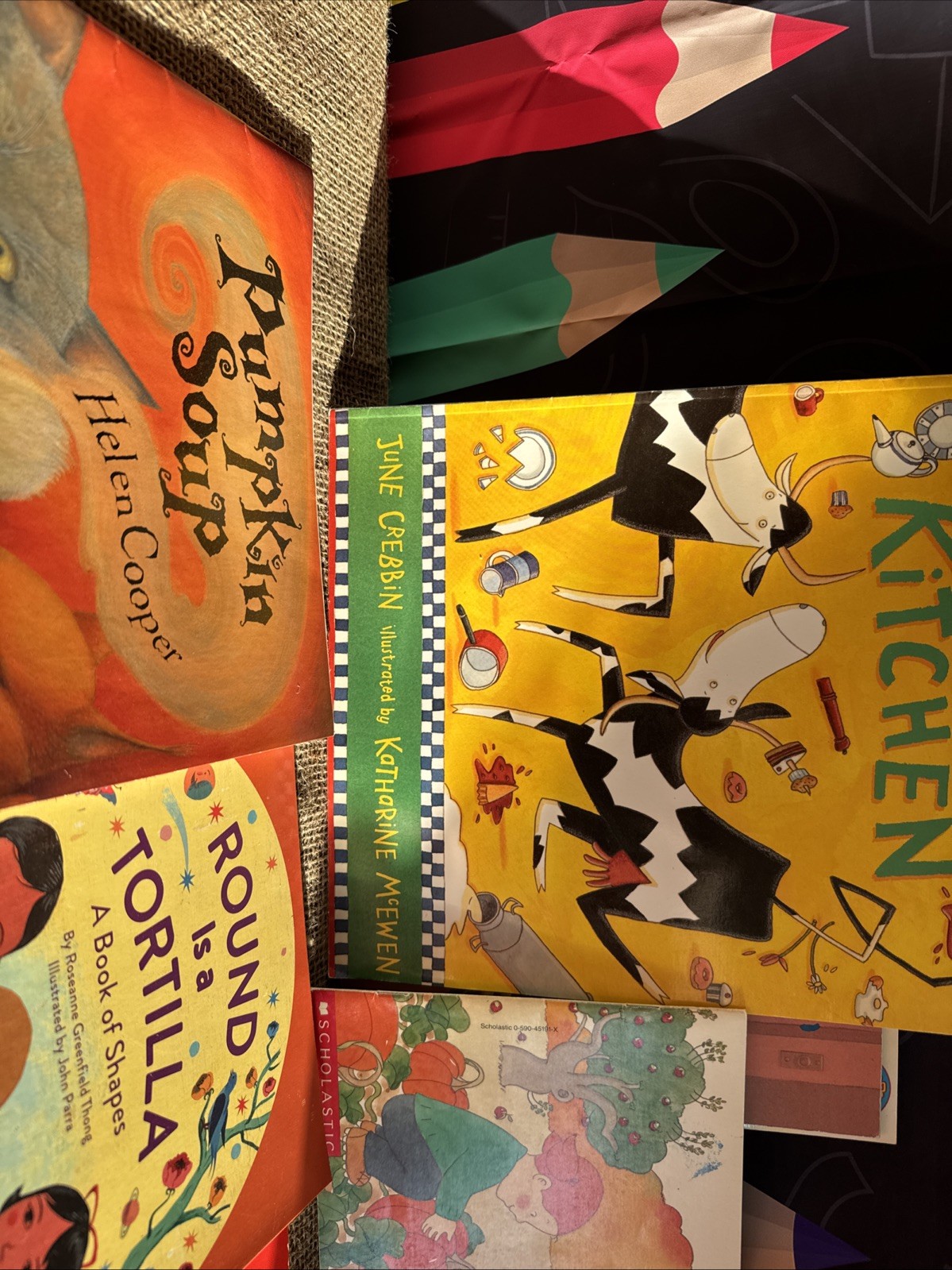 Lot of 12 Mixed Children Books Food Themed Kindergarten- Second Grade Library