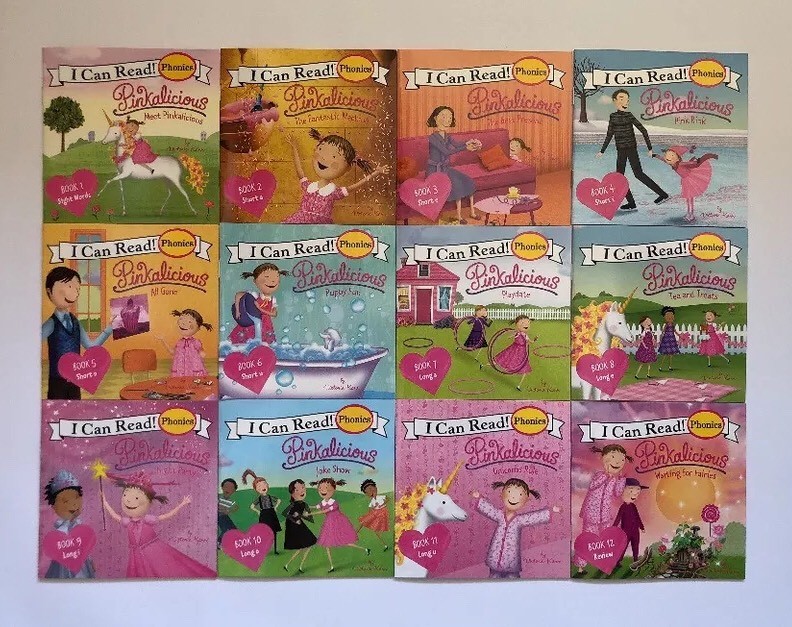 Pinkalicious Childrens Books Phonics I Can Read Readers Learn to Read Lot 12