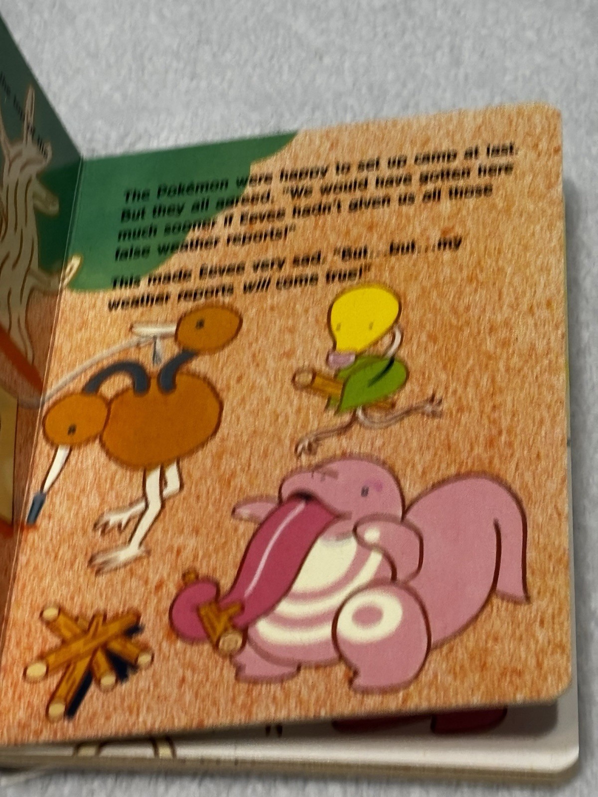 Pokemon Tales 13 Eevee&rsquo;s Weather Report Vintage HC Kids Book (2000) || pre-owned