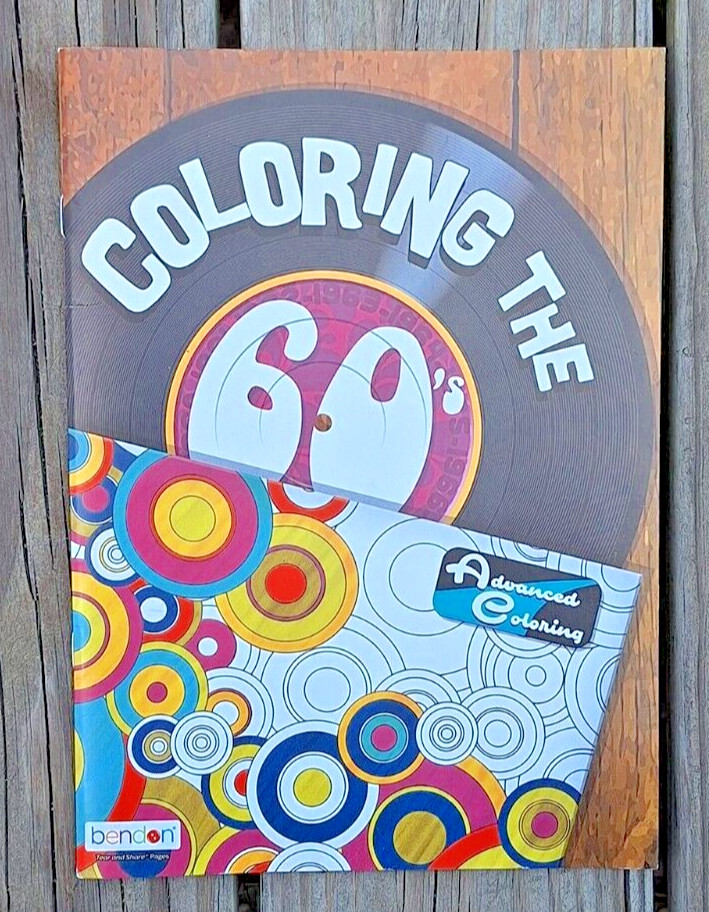 COLORING THE &rsquo;60S 16 PAGES BY BENDON – BRAND NEW