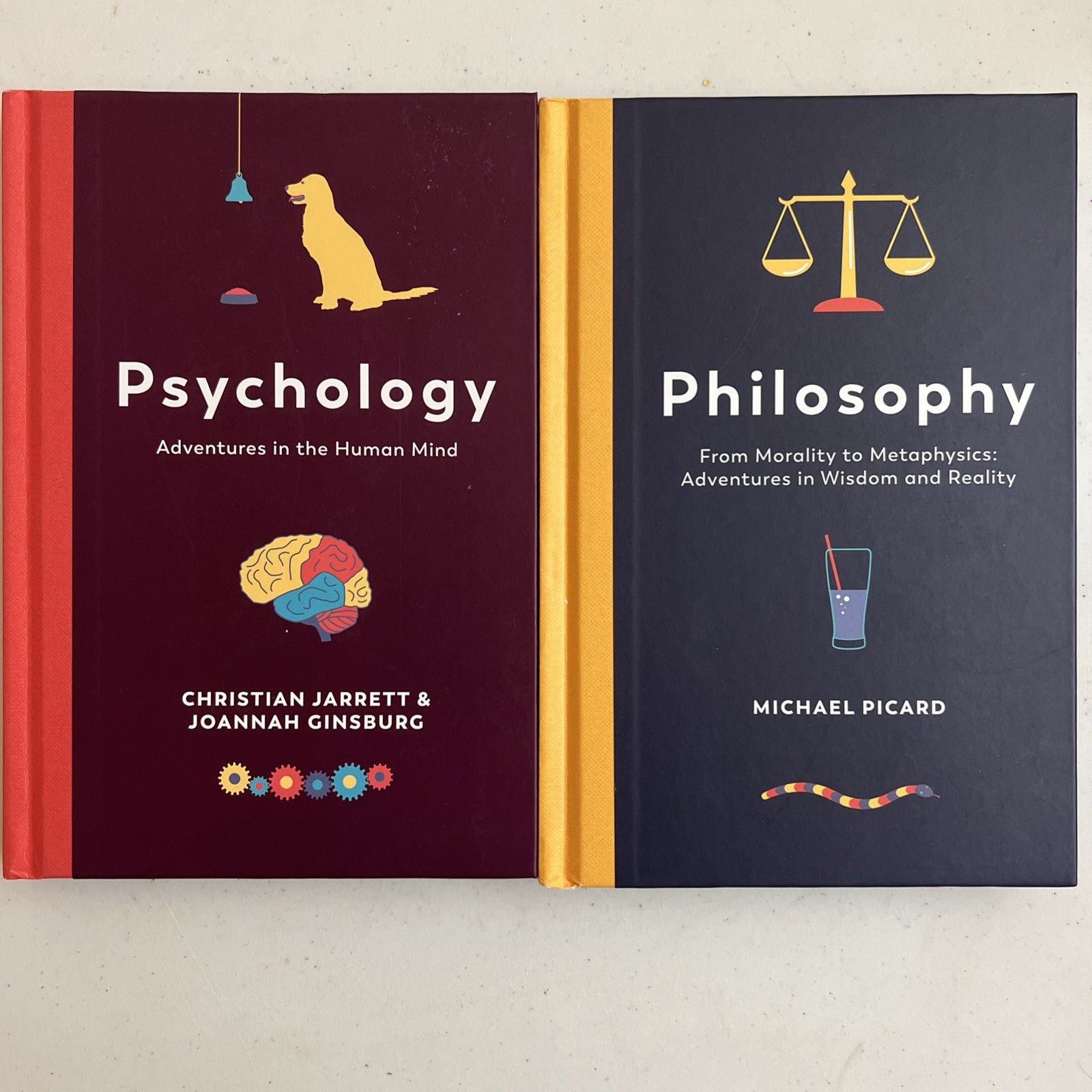 Psychology Adventures In The Human Mind by C Jarrett ; Philosophy by M Picard
