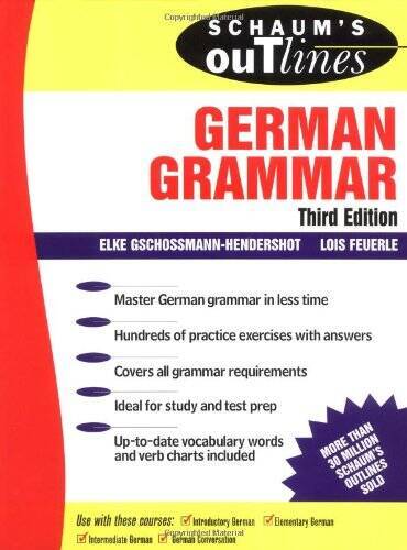 Schaum&rsquo;s Outline of German Grammar – Paperback – GOOD