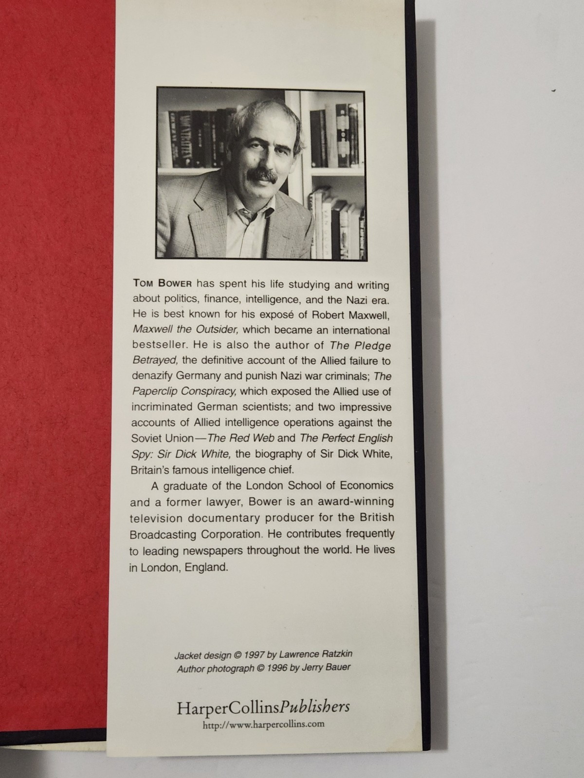 Nazi Gold Tom Bower HC/DJ First Edition First Print 1997 Holocaust