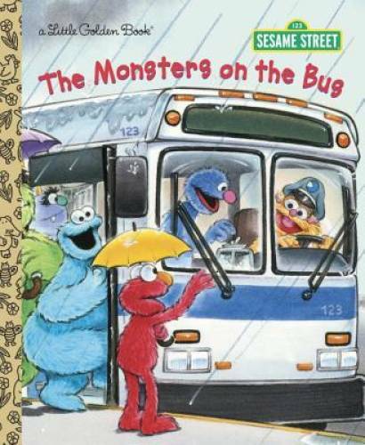 The Monsters on the Bus (Sesame Street) (Little Golden Book) – Hardcover – GOOD
