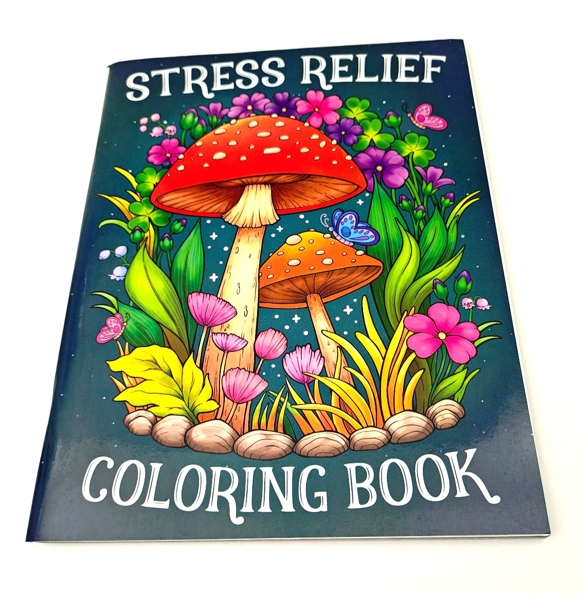 Stress Relief Coloring Book for Adults 60 Designs Animals Flowers Relaxing Calm