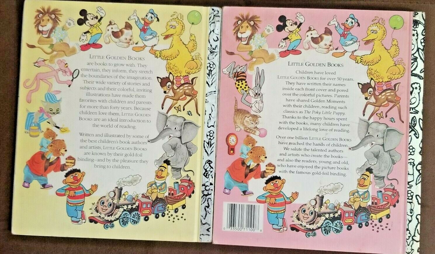 Lot of 5 Walt Disney&rsquo;s Little Golden Books Vintage 1978-1991 Hardcover Ephemera