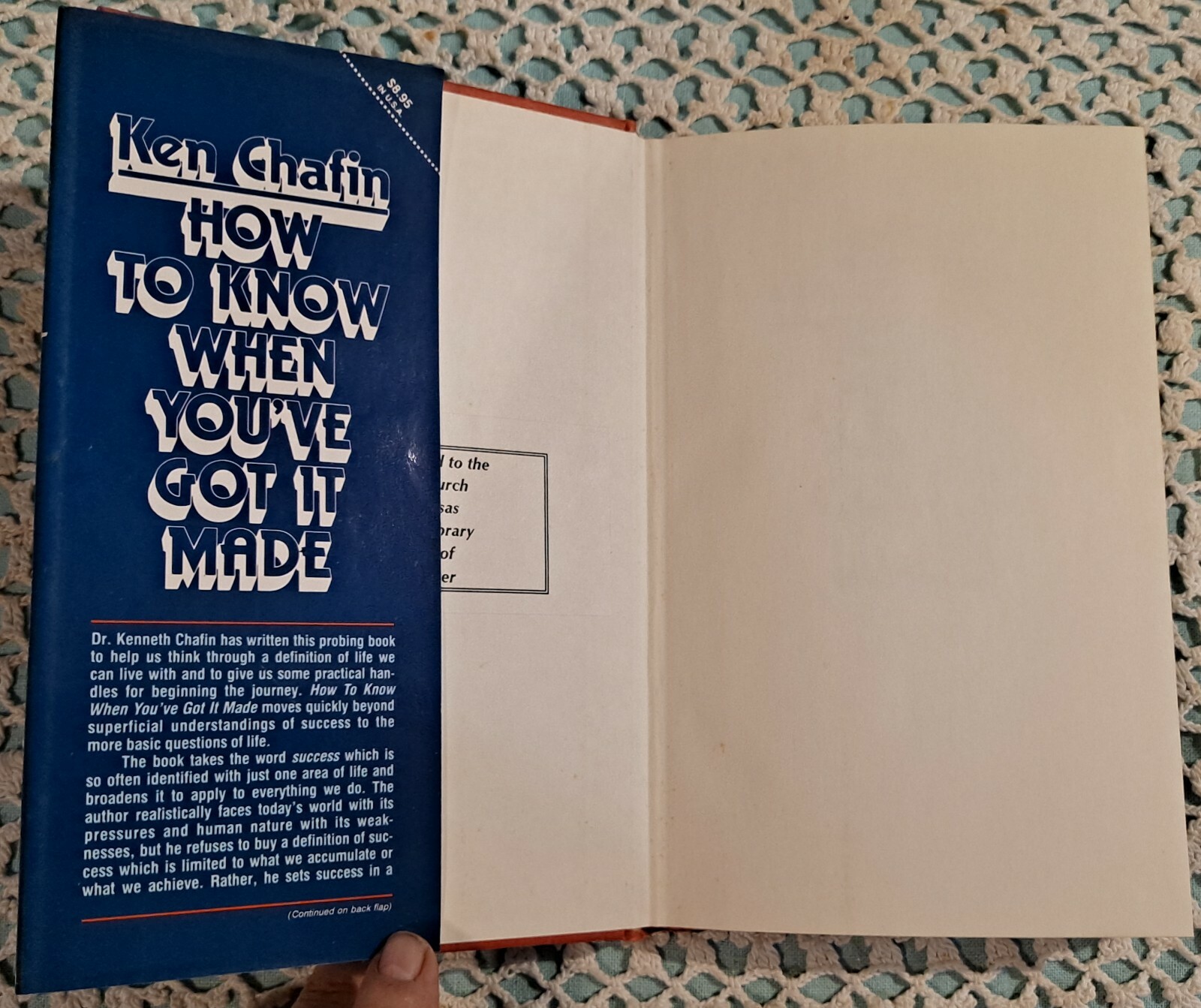 How to Know When You&rsquo;ve Got It Made by Ken Chafin, 1981, HC w/ DJ, 168 pages
