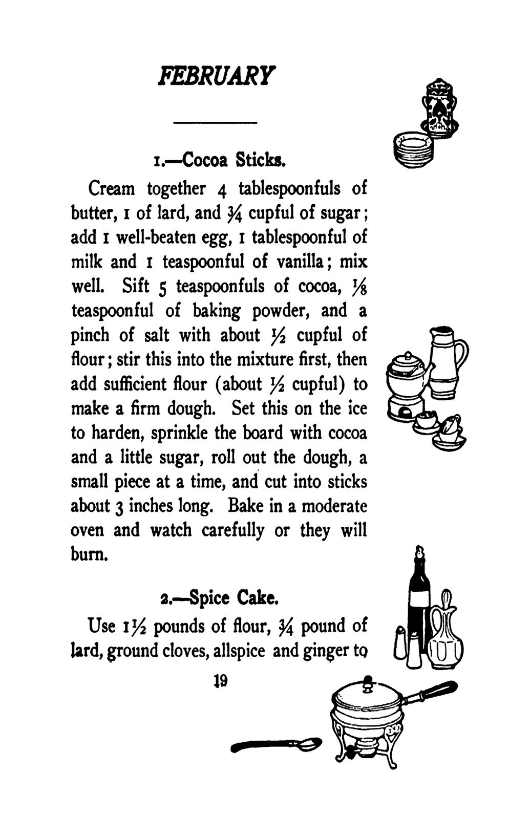 « 1904 » 365 Cakes and Cookies Vintage Cook Book 179 Pages