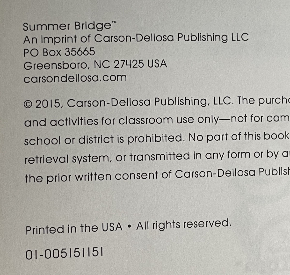 Summer Bridge Activities®, Grades 2-3 Reading Math Science Writing 2015 Edition