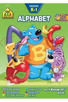 School Zone – Alphabet Workbook – 32 Pages, – 0938256033, School Zone, paperback
