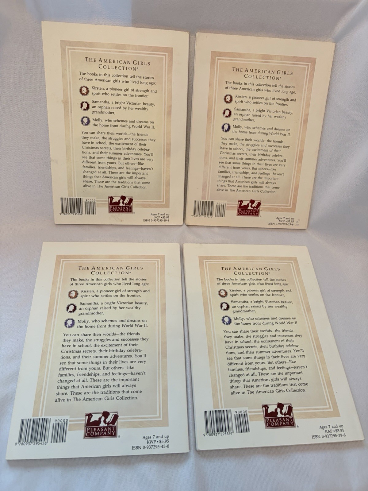 Pleasant Company First Edition American Girls Collection Lot Vintage 1988 1986