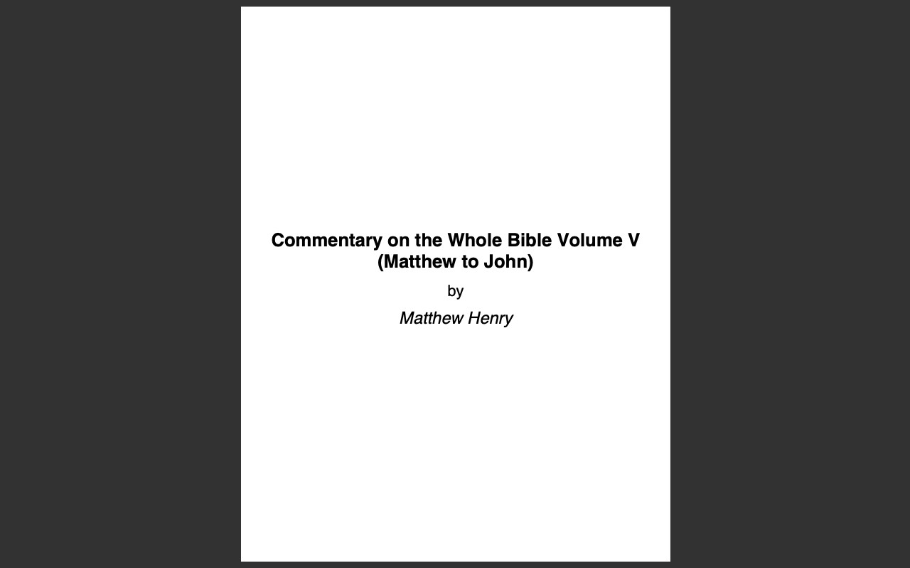 Matthew Henrys Complete Commentary Whole Bible- ALL 6 VOLUMES + Bonus Version-CD