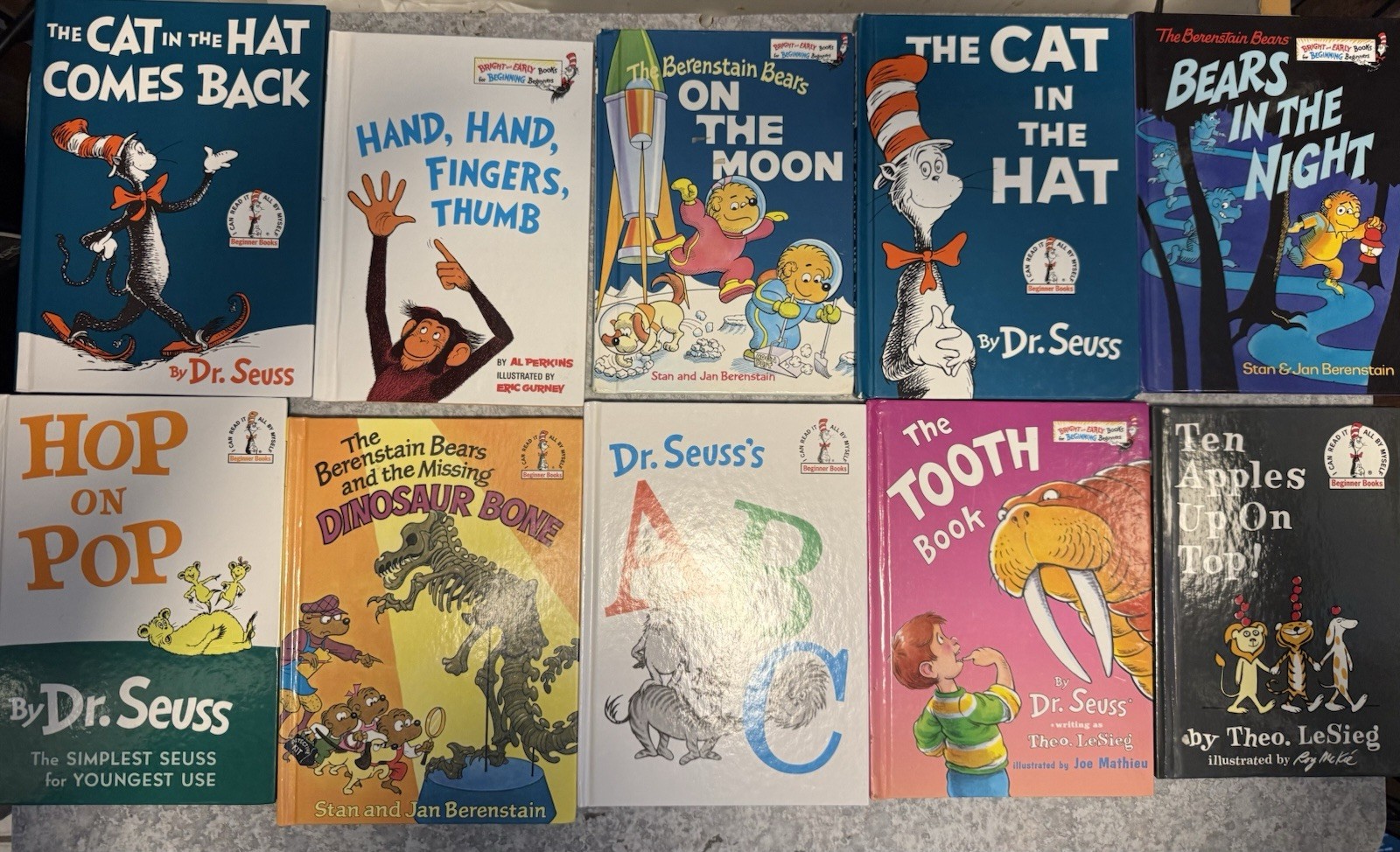 Lot Of 45 Dr. Seuss Beginner’s And Bright And Early Children’s Hardcover Books