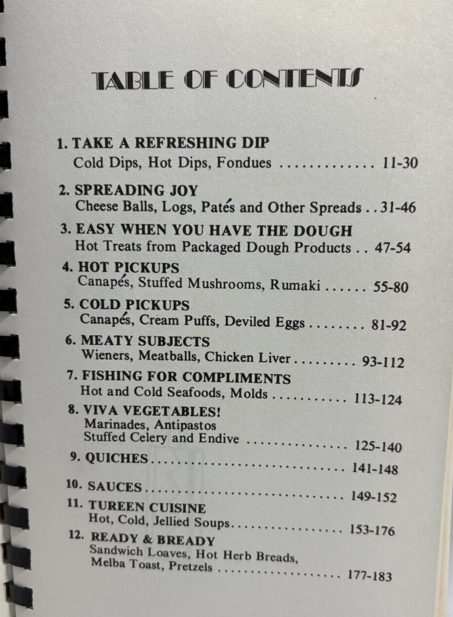 In the Beginning: A Collection on hors d&rsquo;oeuvres, 1978 7th Printing