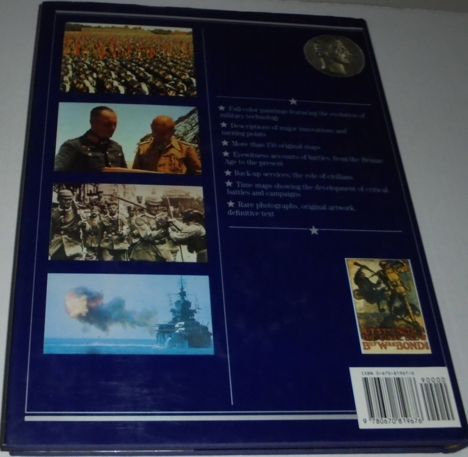 THE WORLD ATLAS OF WARFARE BOOK HARDCOVER BY RICHARD HOLMES 1988 24CM X 30CM
